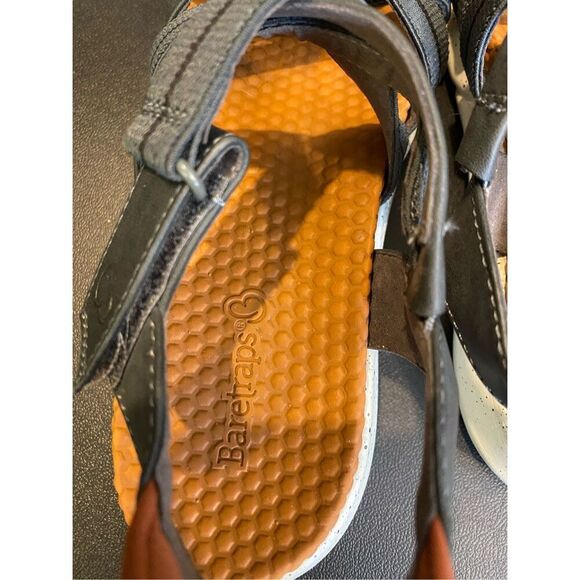BARETRAPS • Gracee Gray/Conac Orange/White Foam Sole Strappy Hook/Loop Closure O - Picture 6 of 13